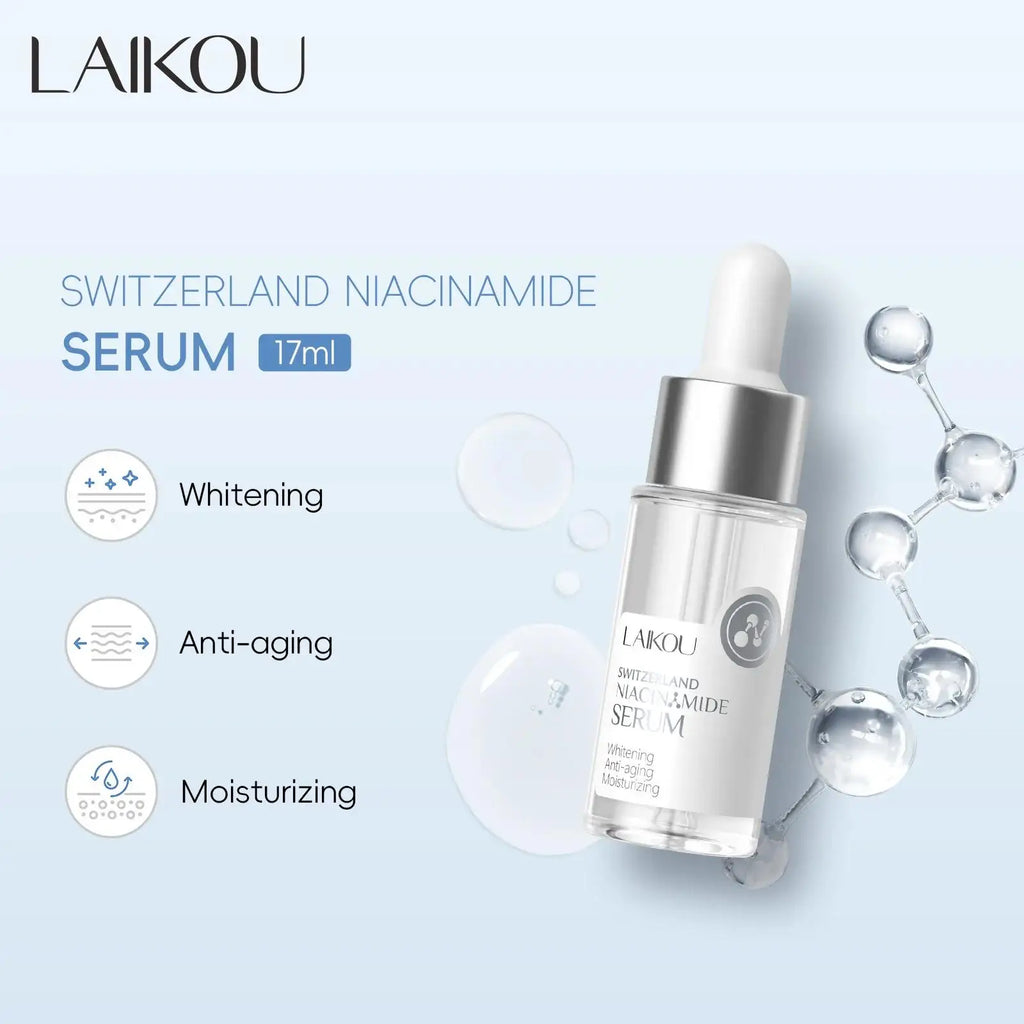LAIKOU Niacinamide Face Serum 17ml – Brighten & Hydrate Brightening Face Serum HIP