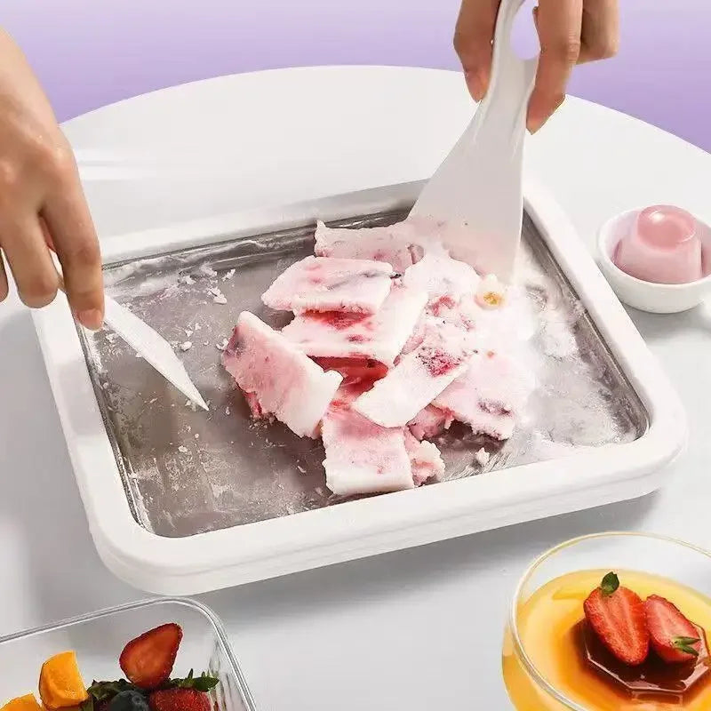 Rolled Ice Cream Maker – DIY Frozen Yogurt Pan | HIP Ice Cream Maker Pan HIP