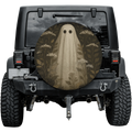 Halloween Spooky Floral Spare Tire Cover – No Camera Hole Spare Tire Cover HIP Red 14in