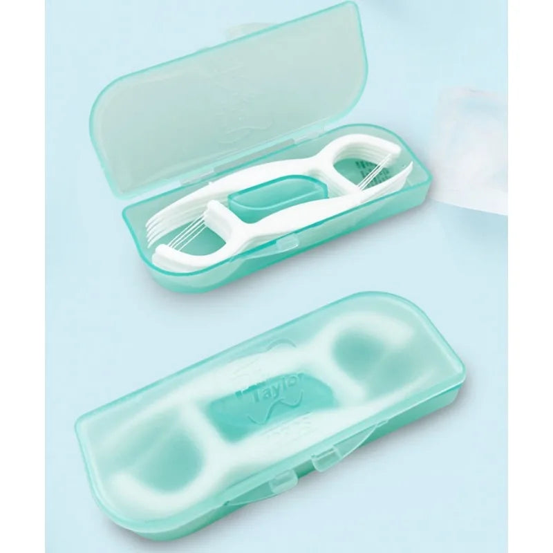 RUZOFO Dental Floss Picks 10-Pack – Portable Daily Oral Care Dental Floss Picks HIP