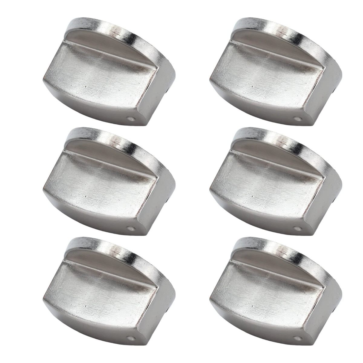 6PCS 8mm Rotate Knob Zinc Alloy Control Knob Replacement for Kitchen Range Gas Stove Microwave Oven Control Knob Stove Accessory HIP Default Title