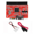 2-in-1 IDE to SATA Adapter Converter 40-Pin | HDD DVD CD IDE SATA Adapter HIP Red