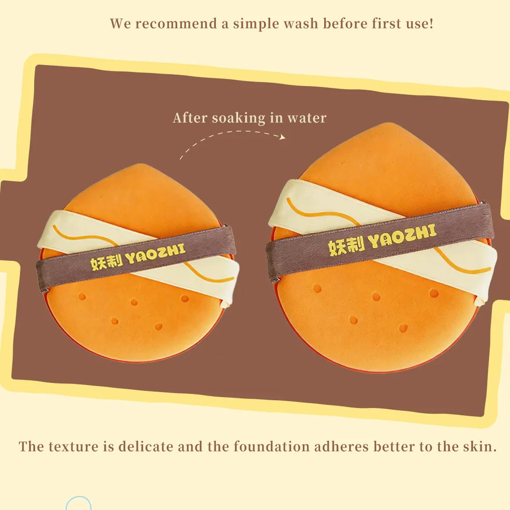 5-Piece Double-Sided Cushion Foundation Puff Set – Wet & Dry Makeup Sponge Puff HIP