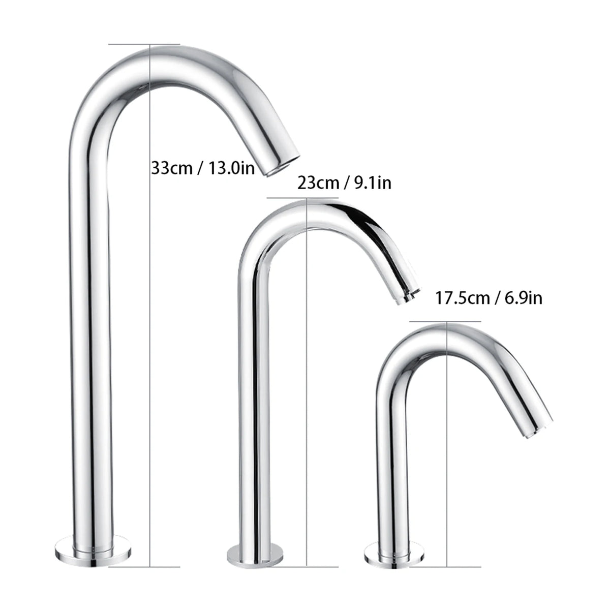 G1/2in Thread Automatic Induction Sensor Water Faucet Infrared Single Cold Tap with Control Box Automatic Faucet Sensor Faucet HIP