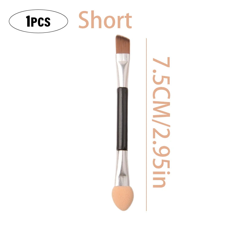 Professional Eyebrow Brush Eyeliner Angled Flat Head Blade Eye Liner Brow Contour Makeup Brushes Double-head Makeup Tool 1~10PC HIP Short-1Pc