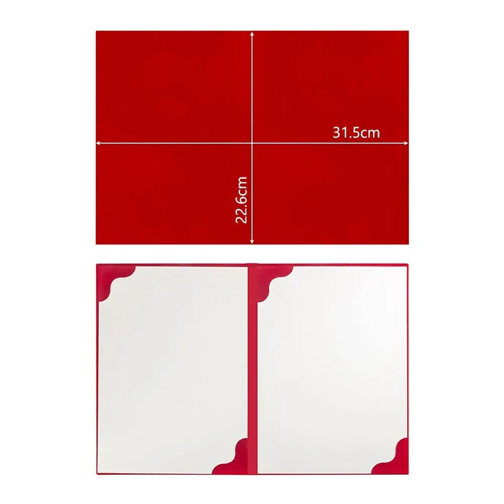 PU Leather Hardcover Certificate & Contract Folder A3/A4 Document Folder HIP