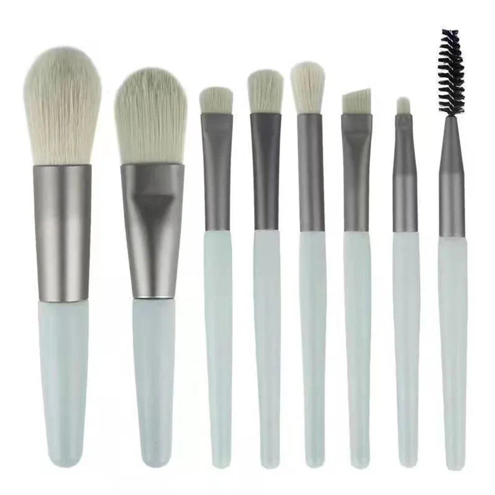 RUZOFO 8-Piece Makeup Brush Set – Blush, Foundation & More Makeup Brush Set HIP C506-green 8pcs