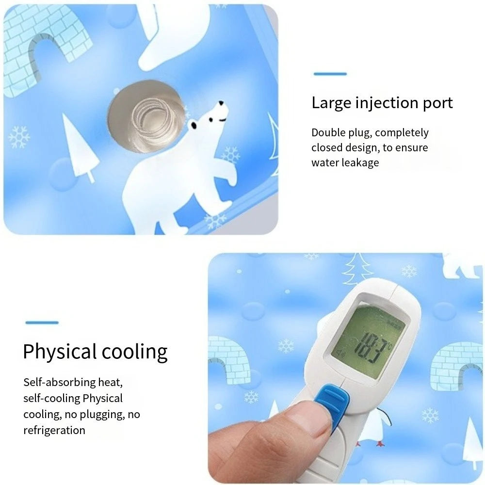 Cool Pet Cooling Mat Self Added Water Ice Gel Dog Cat Sleeping Pad Durable Moisture-proof Dog Cold Bed Mat For Small Big Dogs HIP