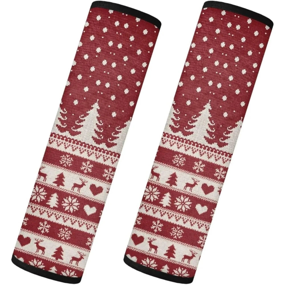 Fluffy Christmas Seat Belt Covers – Soft Cushion Pads Set of 2 Seat Belt Cover HIP 1