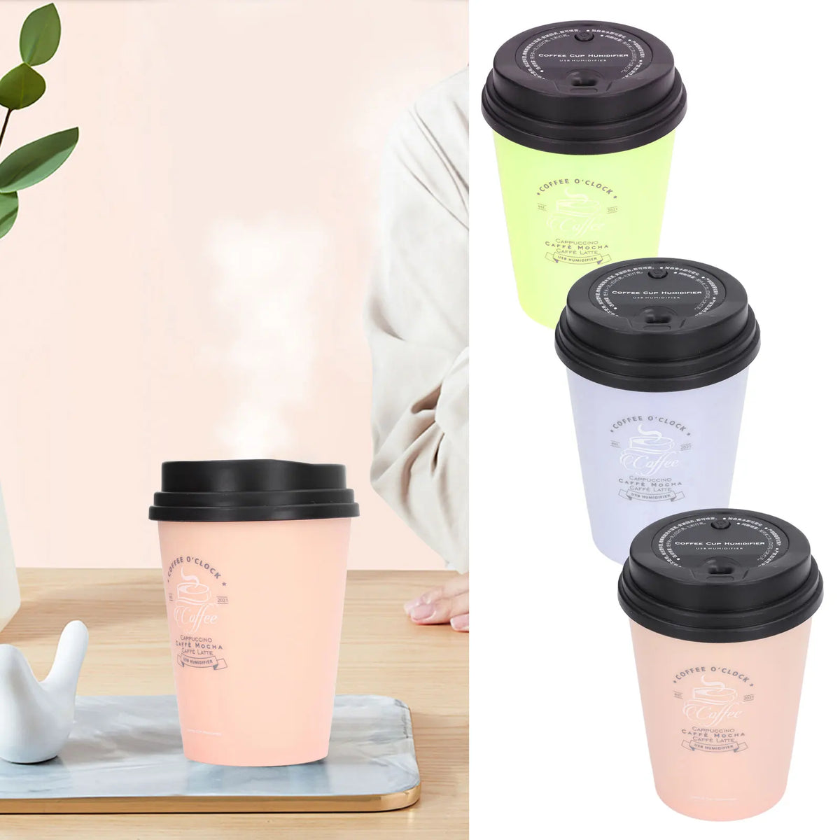 Mini Humidifier Auto Off Portable Size Highly Small Humidifier Light Weight 300ml Capacity for Home for Car for Office HIP