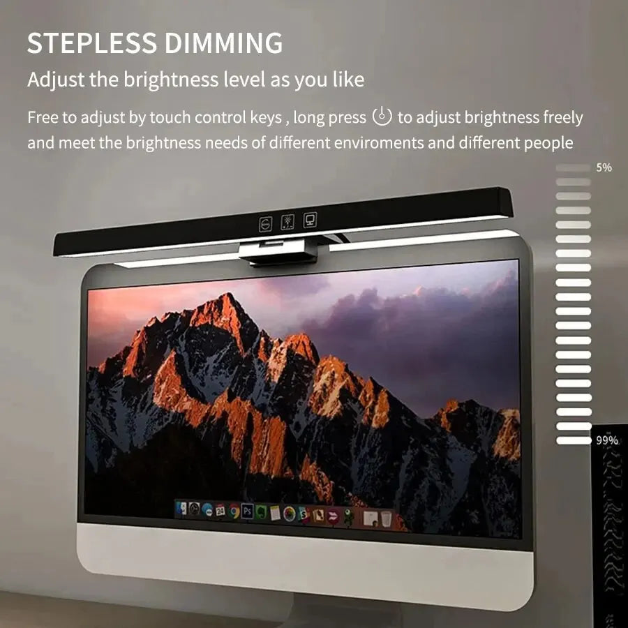 LED Desk Lamp Monitor Light Bar PC Computer Dimmable Screen Light 33cm 50cm Office Study Reading Hanging Table Lamp USB Powered HIP