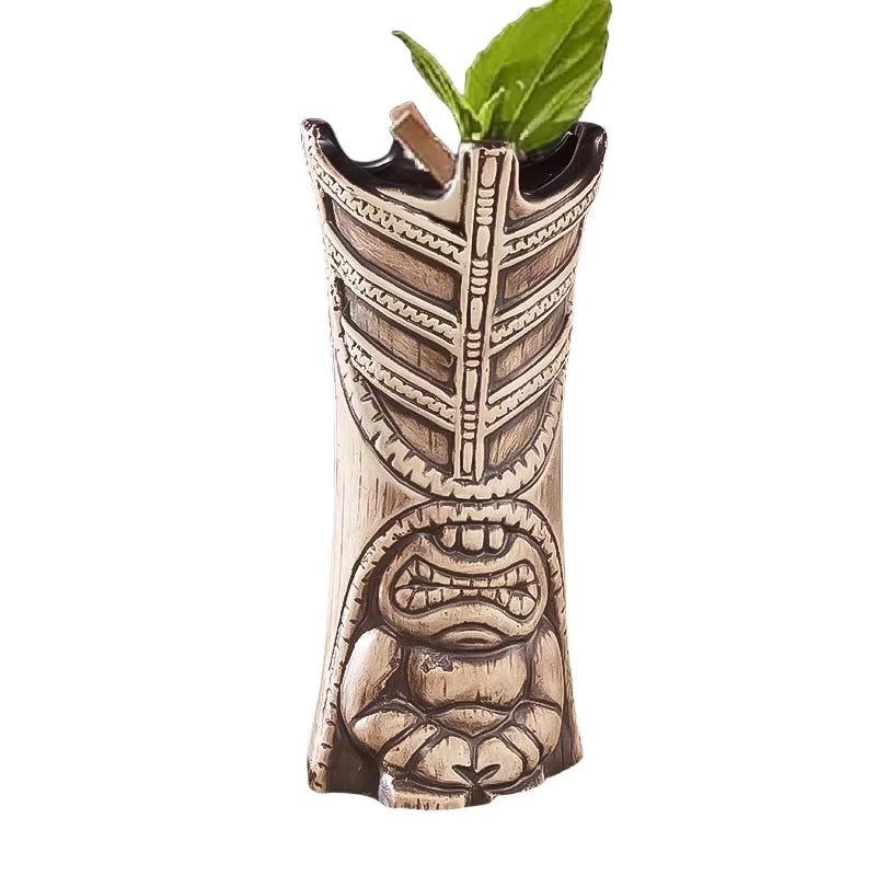 420ml Ceramic Tiki Mug – Creative Porcelain Beer & Wine Cup Ceramic Tiki Mug HIP
