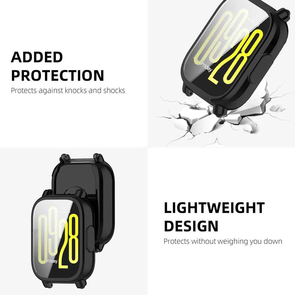 TPU Bumper Case for Redmi Watch 5 / Lite / Active – Screen Cover Smartwatch Bumper Case HIP