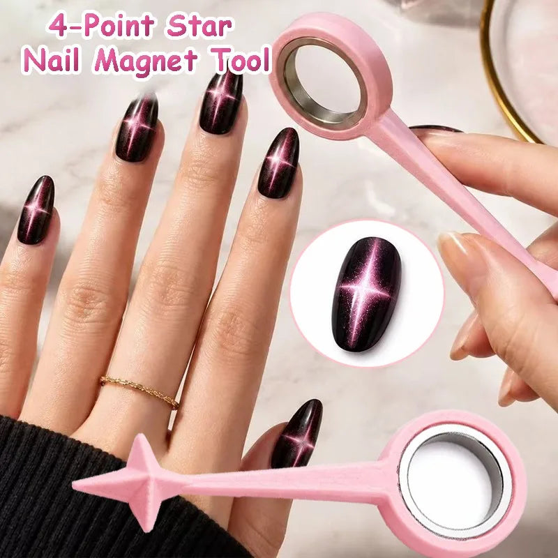 4 Point Star Cat Eye Magnetic Nail Tool Nail Magnet Stick Gel Polish Star Magnet 3D Cat Eye Effect Manicure DIY Nail Supplies HIP