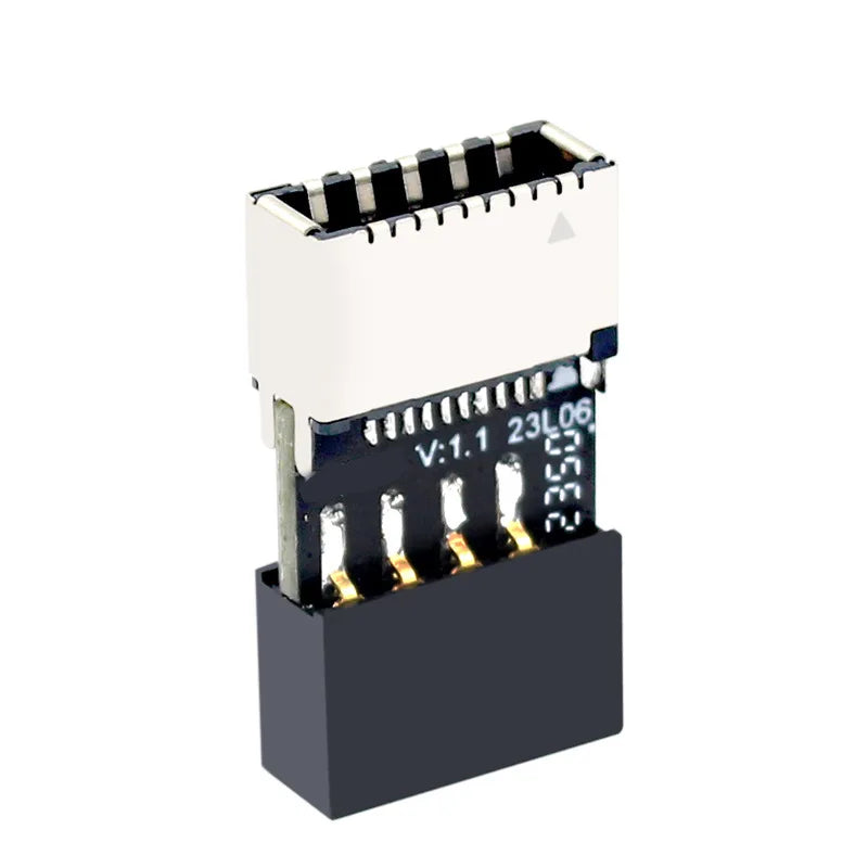 USB 2.0 to Type E Adapter – 9-Pin Motherboard Converter USB Motherboard Adapter HIP As Photo