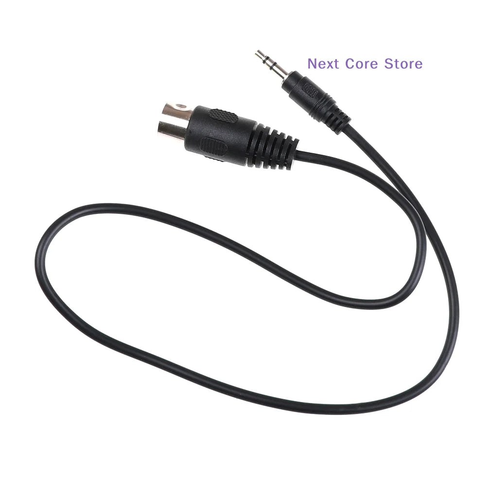5-Pin DIN MIDI to 3.5mm Stereo Jack Audio Cable 50cm Audio Adapter Cable HIP