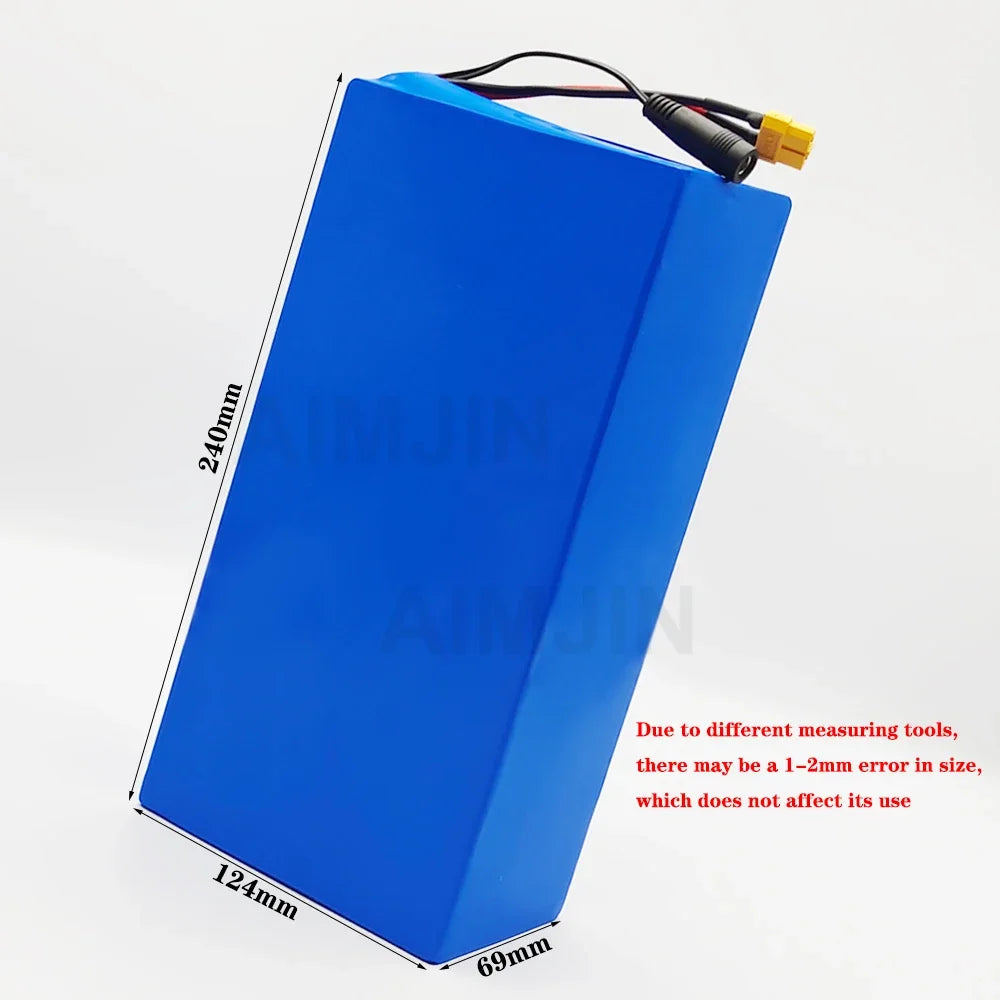 48V 24Ah 13S6P 18650 Lithium Battery Pack with BMS & Charger Lithium Battery Pack HIP