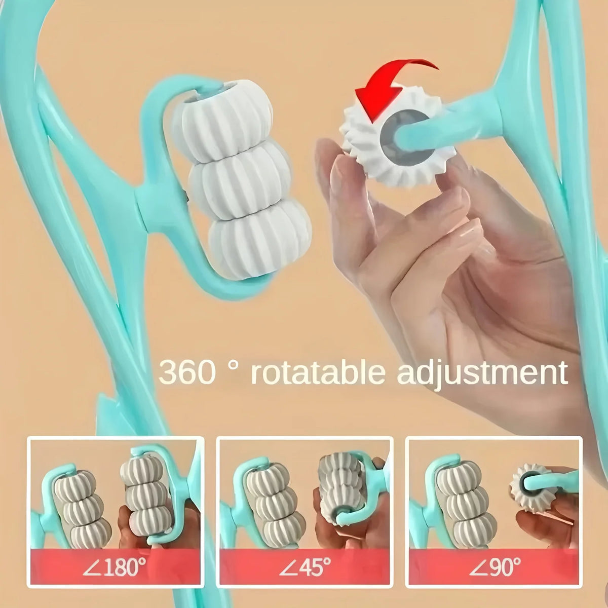 AXH Portable Neck & Body Roller Massager – Manual Manual Roller Massager HIP