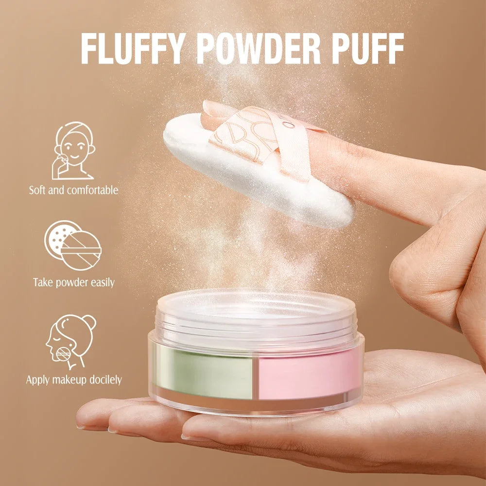 O.TWO.O 3-Color Loose Setting Powder – Matte Oil Control Loose Setting Powder HIP