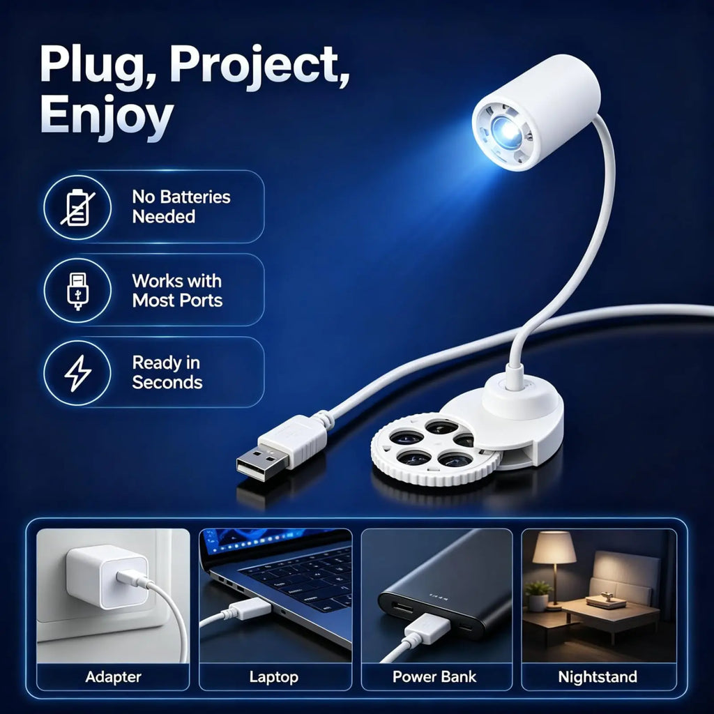 Star Projector Night Light – 360° Rotating Starry Sky Lamp Star Projector Lamp HIP