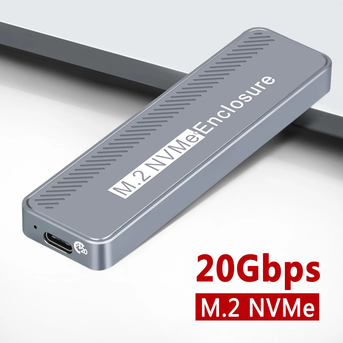 M.2 NVMe SSD Enclosure USB 3.2 Gen2×2 20Gbps Up to 4TB SSD Enclosure HIP