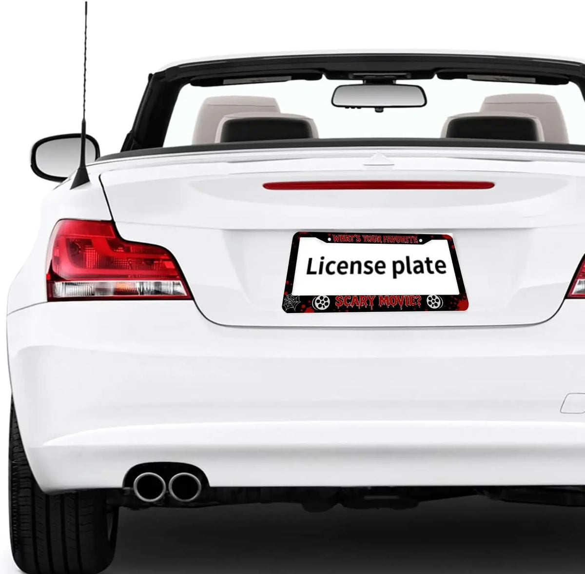 Halloween Horror License Plate Frame – Blood Red & Black License Plate Frame HIP