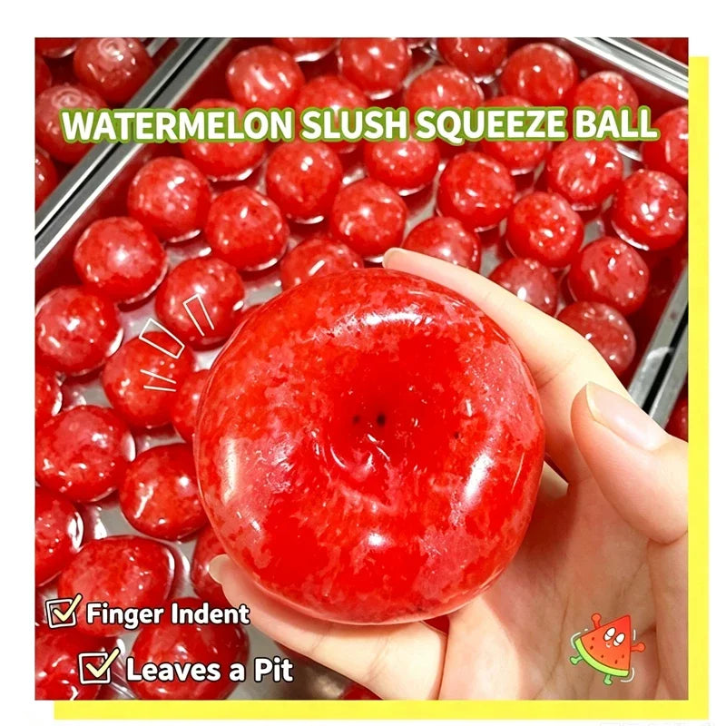 Watermelon Slushy Squishy Toy – Slow Rise Squeeze Fidget Ball Squishy Fidget Toy HIP