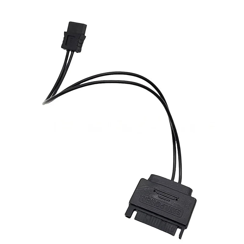 SATA 15-Pin to 6-Pin Power Adapter Cable – HDD & DVD Drive Power Adapter Cable HIP