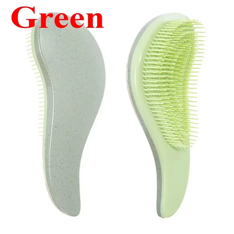Anti-Static Air Cushion Detangling Hair Brush & Comb | HIP Detangling Hair Brush HIP C689-Green 1pcs