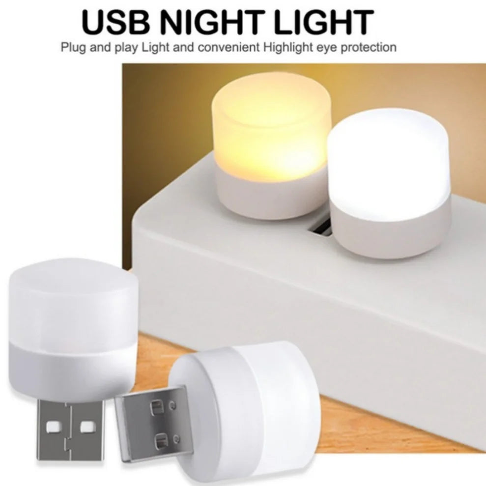 5-Pack Mini USB LED Night Light 5V 1W – Warm & Cool White USB LED Night Light HIP