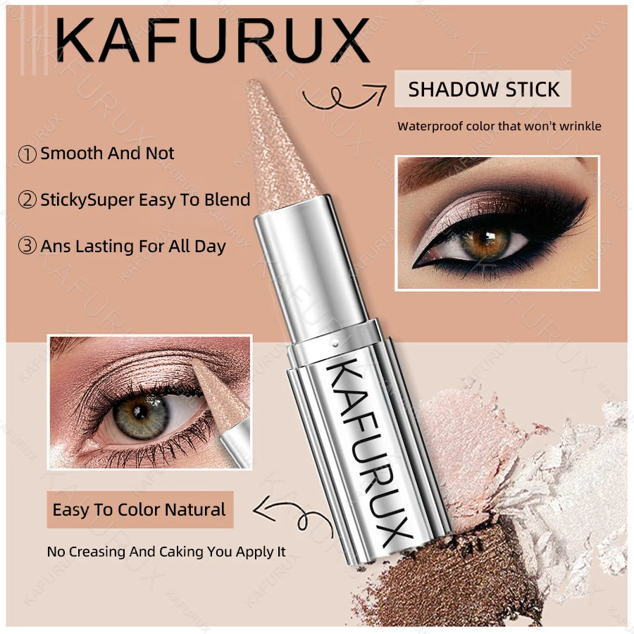 Metallic Glitter Eyeshadow Stick – Waterproof Shimmer Crayon Eyeshadow Stick HIP