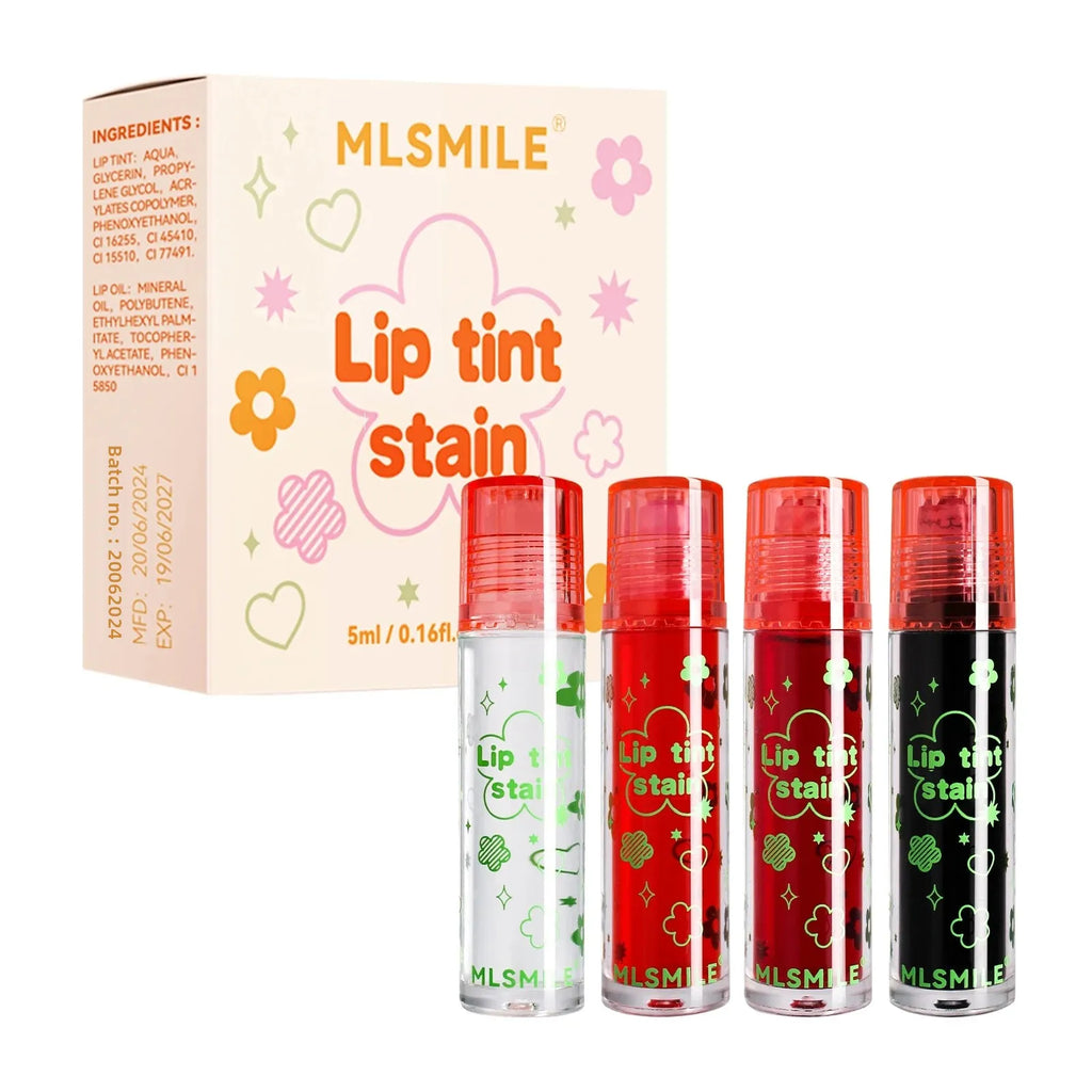 MLSMILE Roll-On Matte Lip Tint – Waterproof & Long-Lasting Roll-On Lip Tint Set HIP