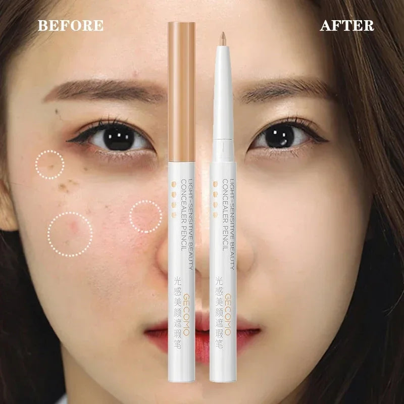 Lying Silkworm Full Cover Concealer Cover Stick Pencil Conceal Spot Blemish Foundation Waterproof Eyebrow Lip Contouring Makeup HIP