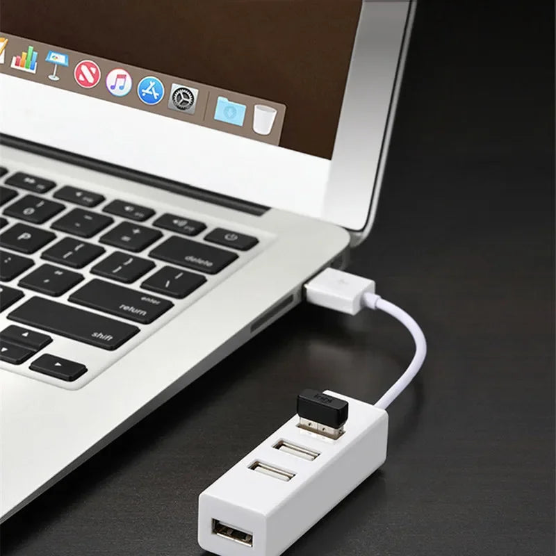 OLPAY 4-Port USB 2.0 Hub Splitter with Power Adapter for PC USB Hub HIP