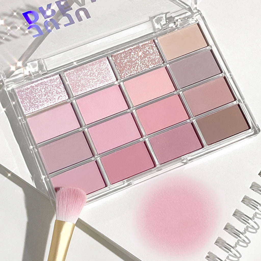 JUJU Dream 16-Color Earth Tone Eyeshadow Palette – Matte & Shimmer Eyeshadow Palette HIP