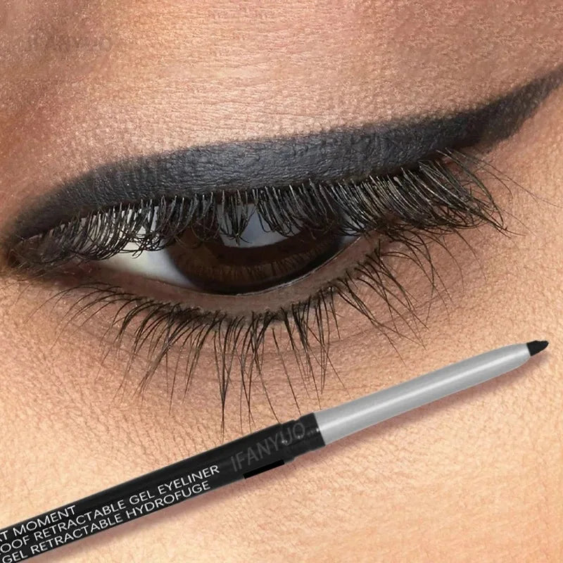 1-3pc Waterproof Black Eyeliner Pencil Smudge-proof Long-lasting Dark Brown Cream Gel Eye Liner Pen Beginner-Friendly Eye Makeup HIP