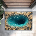 Optical Illusion Vortex Doormat – Non-Slip Washable Mat Decorative Floor Mat HIP 4 40x60cm-Felt
