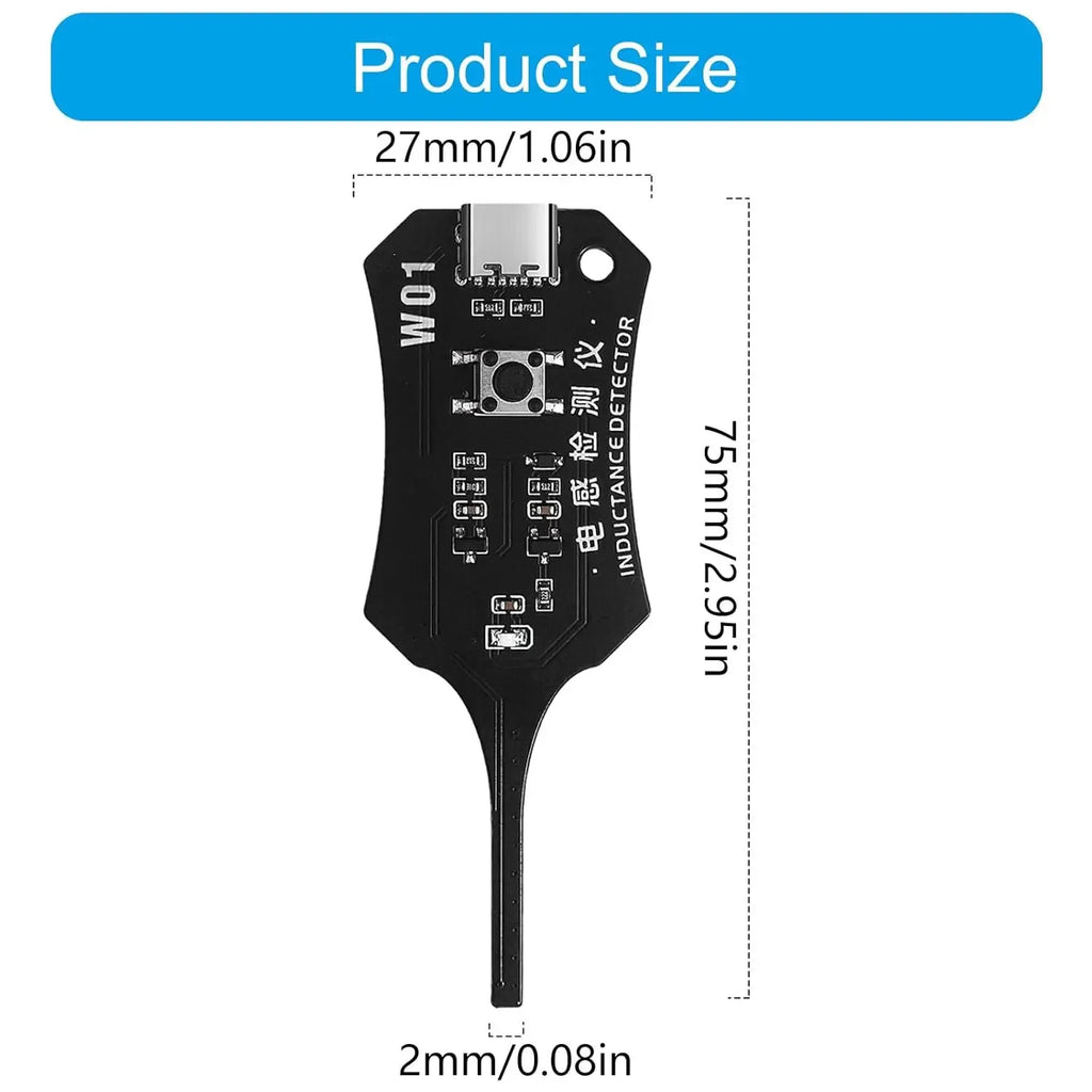 W01 Inductor Detector – Phone Motherboard Coil Tester Tool PCB Coil Tester HIP