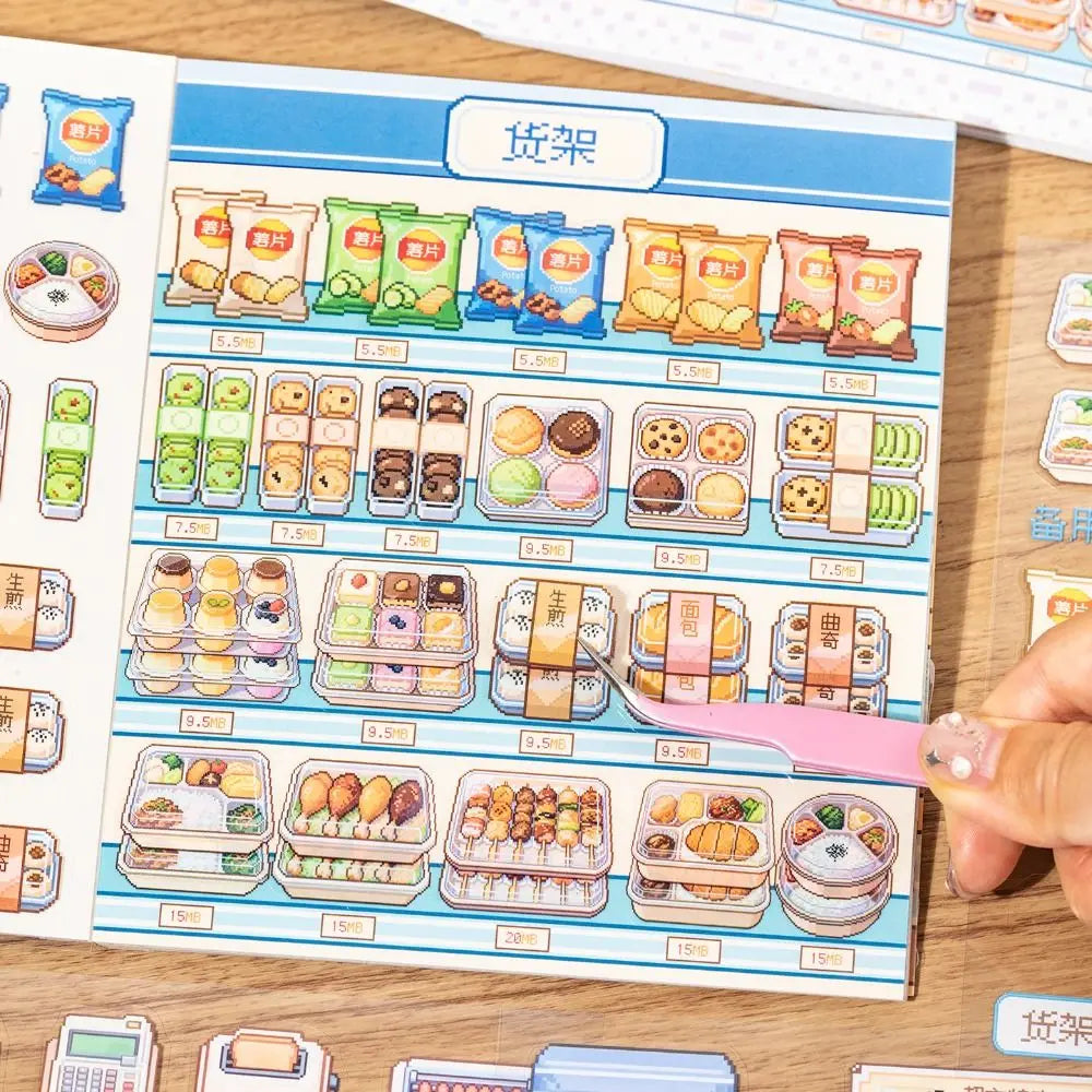 3D Miniature Scene Sticker Book – Landscape Collage Kit for Kids Kids Sticker Craft Kit HIP