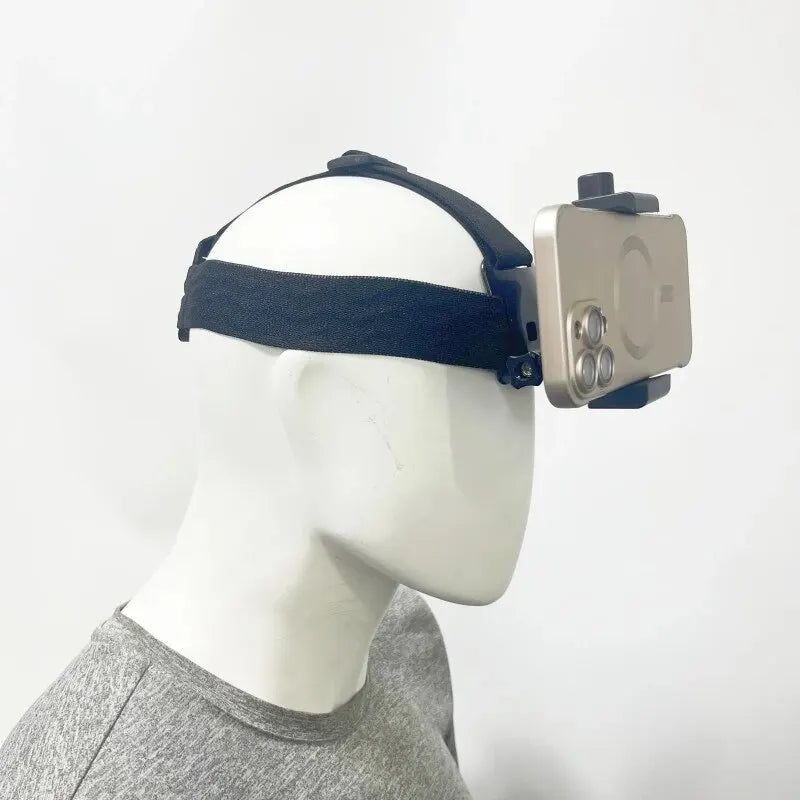Headband Phone & Action Camera Mount Strap – GoPro, iPhone Camera Head Mount HIP