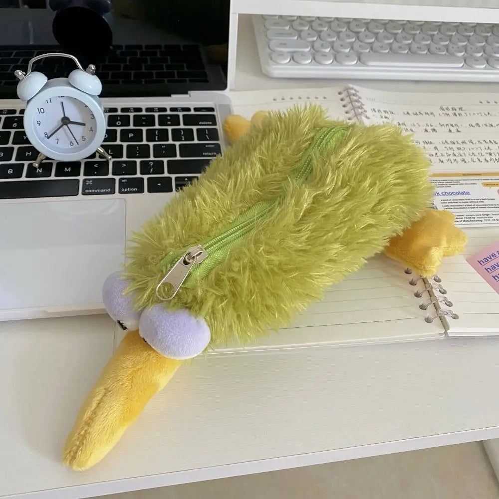 Kiwi Bird Plush Pencil Case – Large Capacity Pen Bag Plush Pencil Case HIP