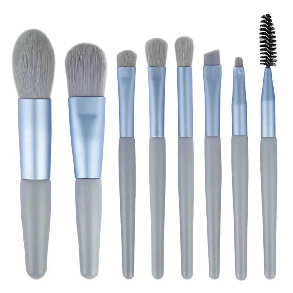 RUZOFO 8-Piece Makeup Brush Set – Blush, Foundation & More Makeup Brush Set HIP C506-bule 8pcs