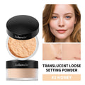 Translucent Loose Setting Powder Long Lasting Oil Control Smudge Proof Lightweight Weightless Makeup Finishing Makeup Cosmetics HIP 2Honey