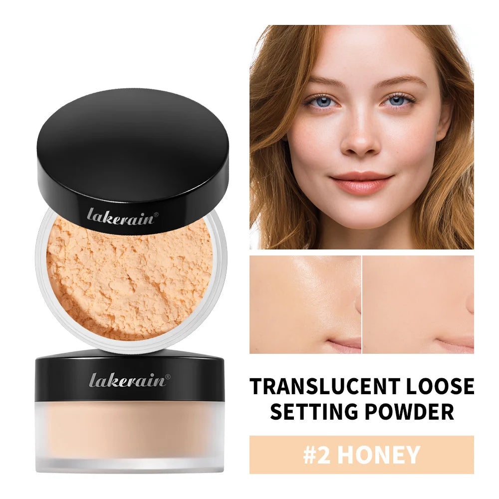Translucent Loose Setting Powder Long Lasting Oil Control Smudge Proof Lightweight Weightless Makeup Finishing Makeup Cosmetics HIP 2Honey