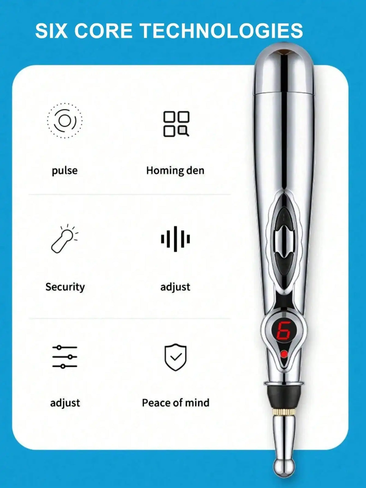 Electronic Energy Pulse Meridian Massage Pen | AXH Handheld Massage Pen HIP