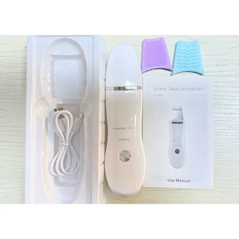 RUZOFO Blackhead Remover Pore Cleansing Facial Beauty Device Facial Cleansing Device HIP C604-white