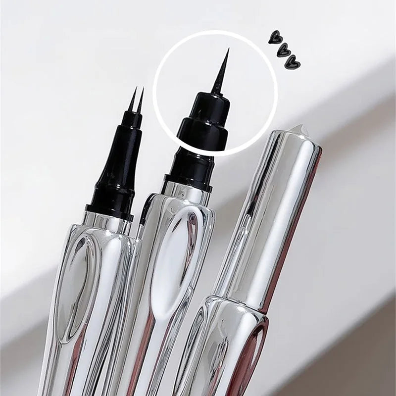 2Point Wild Eyebrow Pencil Long Lasting Easy To Grip Eyebrow Tattoo Waterproof Thin Liquid Lying Silkworm Brow Pen Korean Makeup HIP