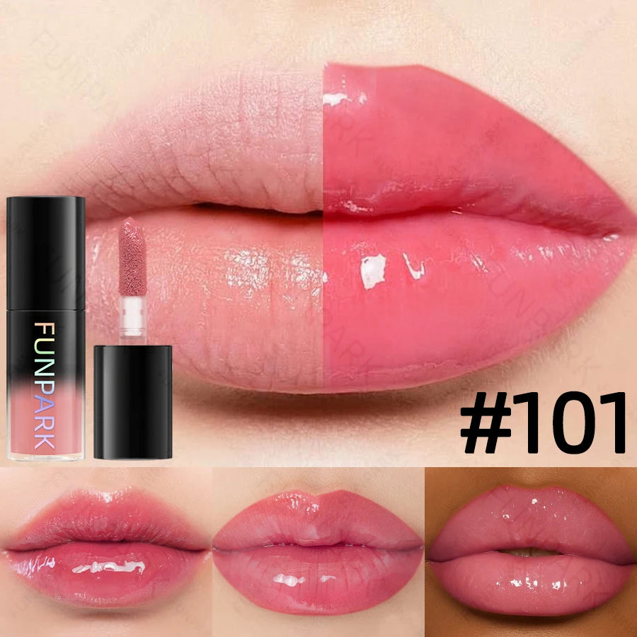 1PC Moisturizing Lip Gloss 15 Color Lip Blam Lip Oil for Lips Long Lasting Liquid Pink Red Makeup Gifts Lip Glaze High Pigment HIP 101