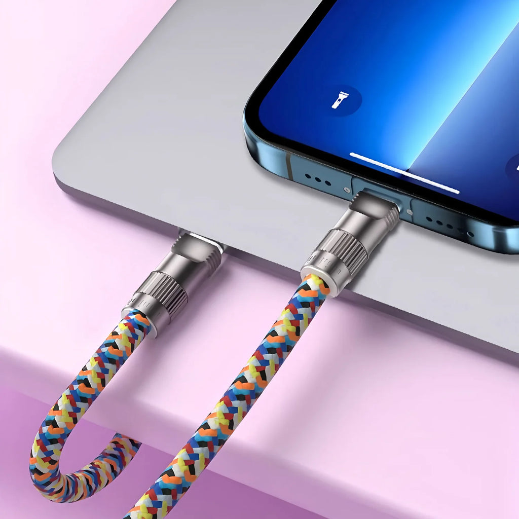 2-in-1 PD Fast Charger Cable & Smartphone Wrist Strap Lanyard USB-C Charging Cable HIP
