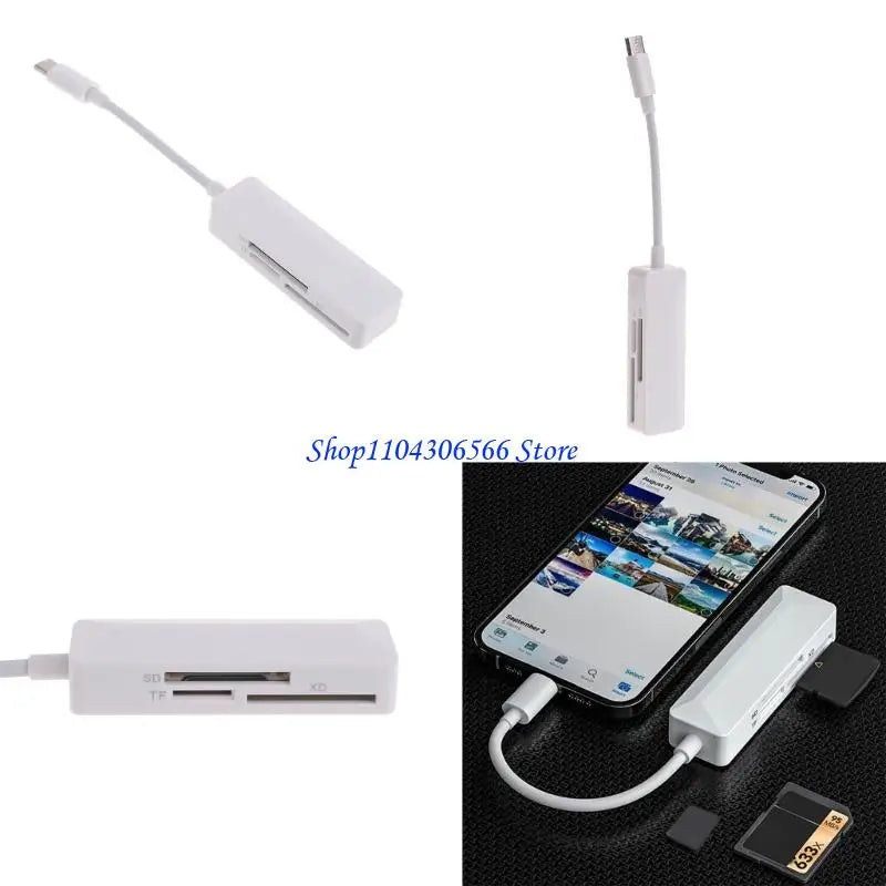 USB-C 3-in-1 High Speed Memory Card Reader – Laptop & Phone Memory Card Reader HIP CN